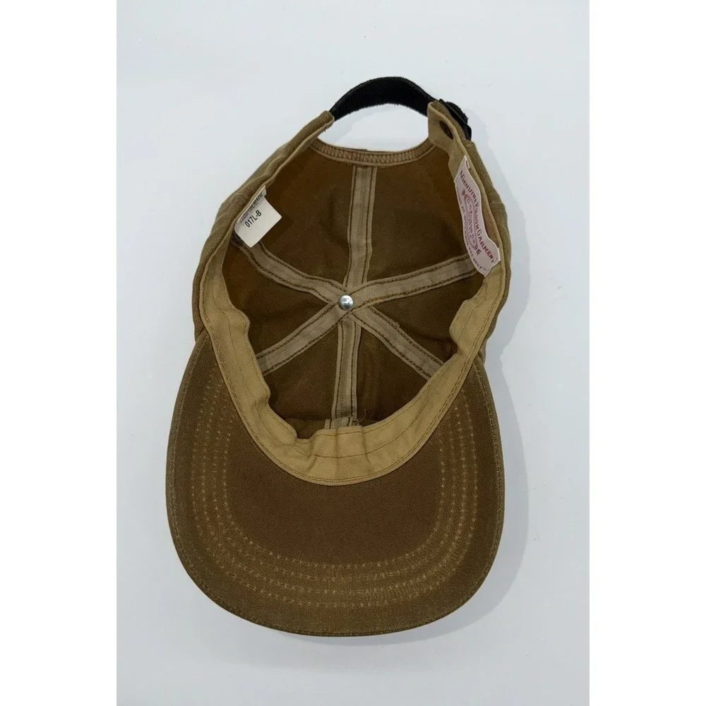 FILSON Cap Hat (017L-B) Waxed Cloth Canvas Leather Strap Outdoor Hunting USA
